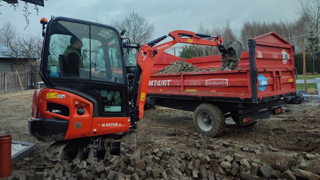 Usługa Minikoparką Kubota KX019-4/Kubota m5112/TrawGarden usługi