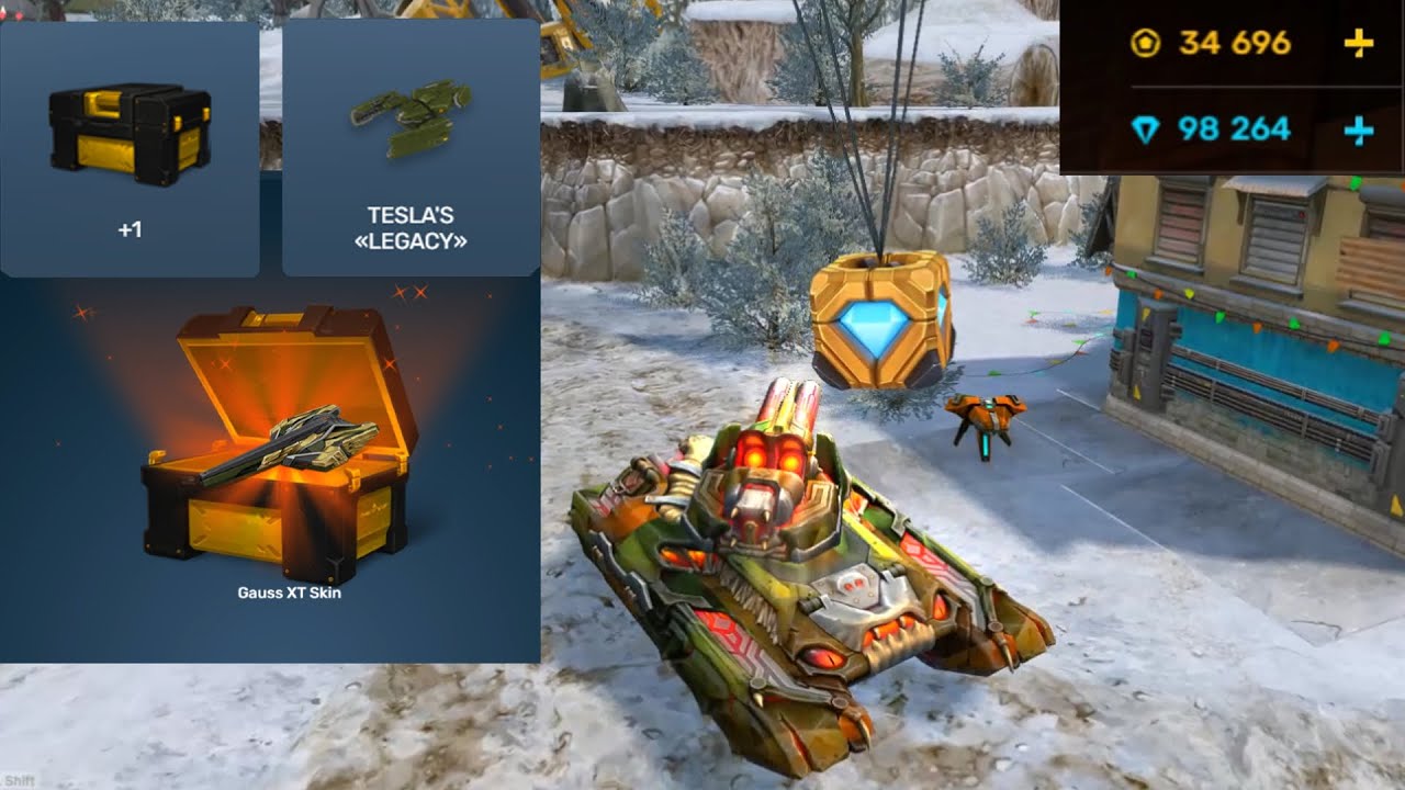 Tanki Online - Opening Tanki Fund Containers! [Christmas Event Mode]