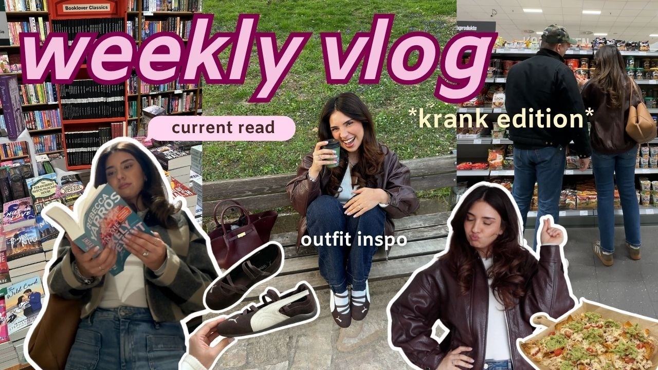 drogerie & einkaufshaul, outfit inspo, current read, neue sneakers ✨ weekly vlog 🧸📚💖