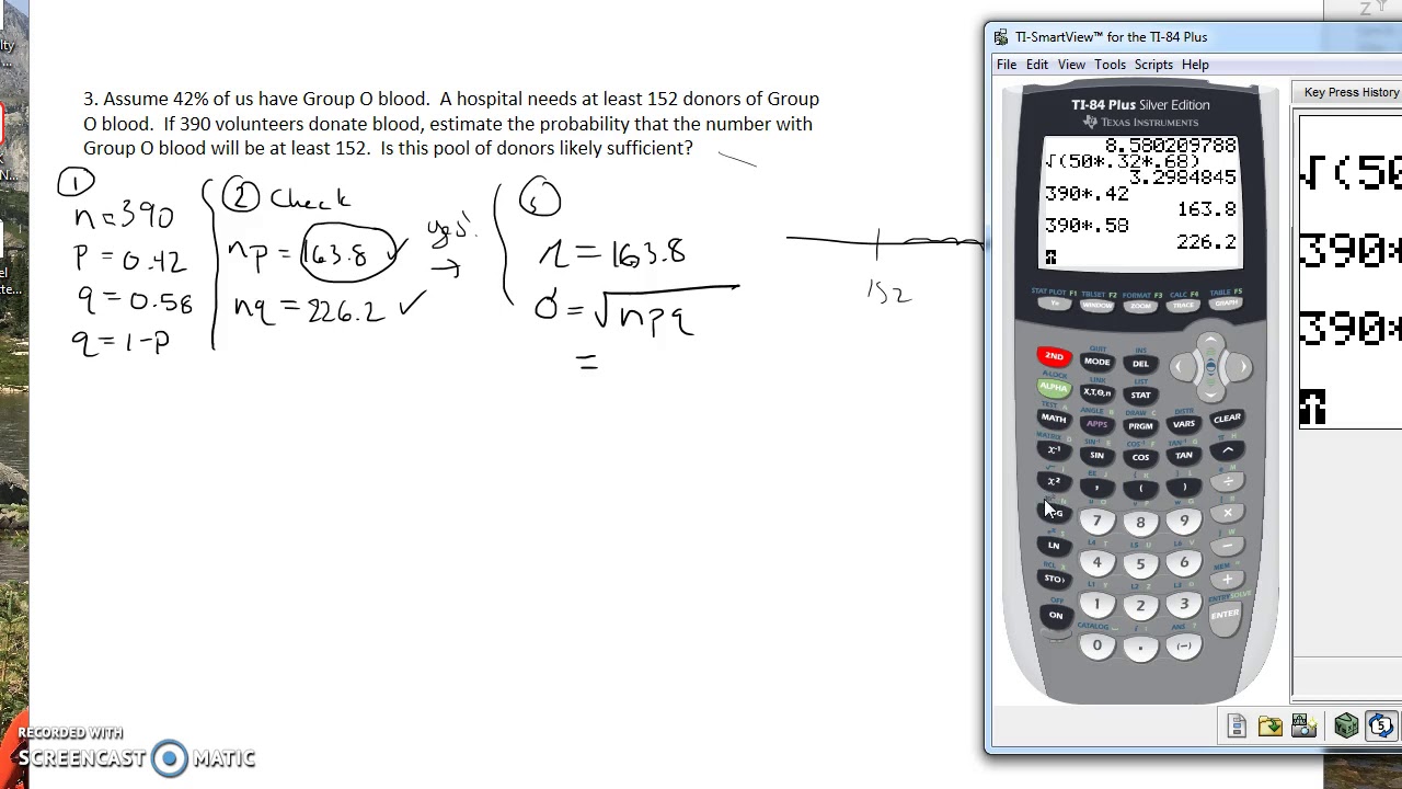 MATH-130 CH6 Normal to Approximate Binomial (Part 3)