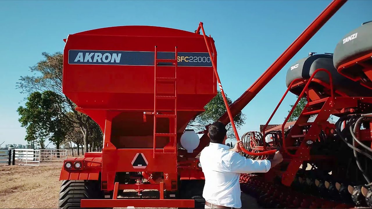 Acoplado Tolva para Semillas y Fertilizantes AKRON SFC22000 Air Drill  - Puesta en Marcha