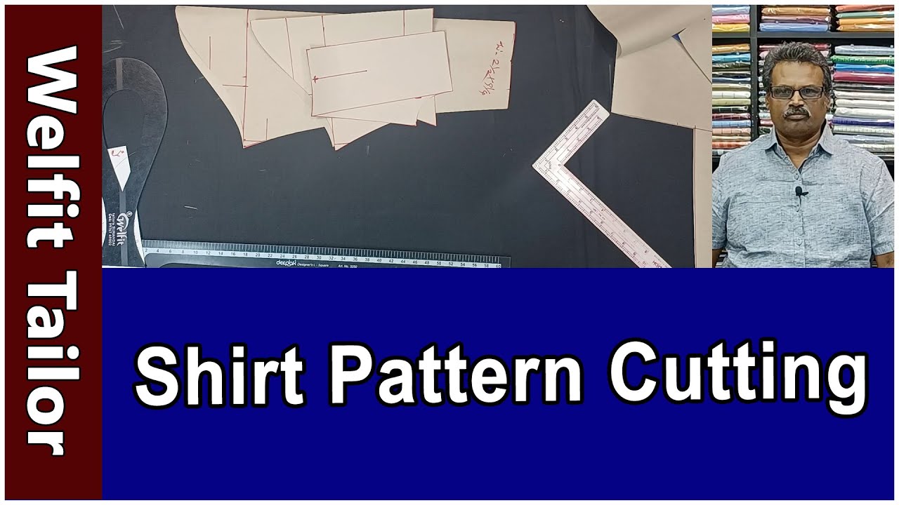 Shirt Pattern Cutting Detailly Explained in Tamil | Welfit Tailor