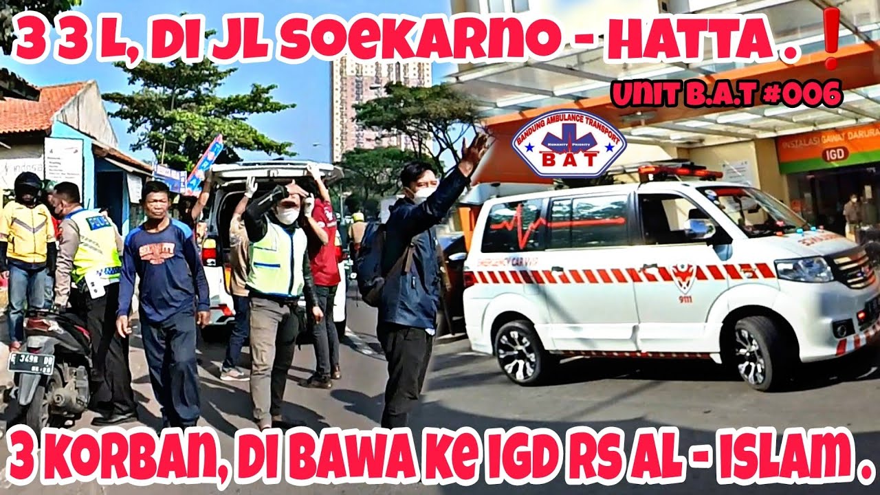 LAKA LANTAS DI JALUR CEPAT❗KORBAN NYA 3 ORANG, DI BAWA KE IGD RS AL ISLAM ...