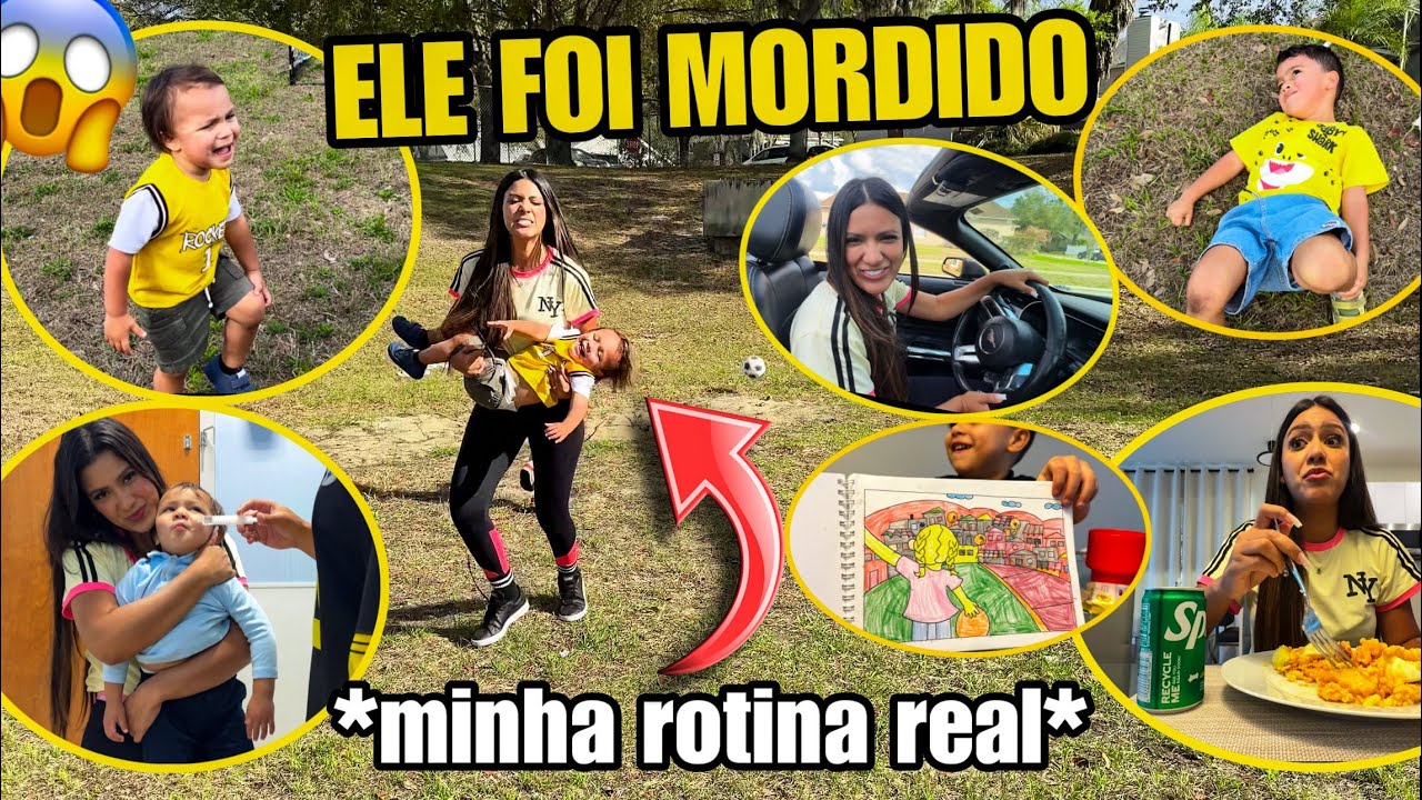 MEU FILHO FOI MORDIDO! *MINHA ROTINA REAL* 🇺🇸😱 