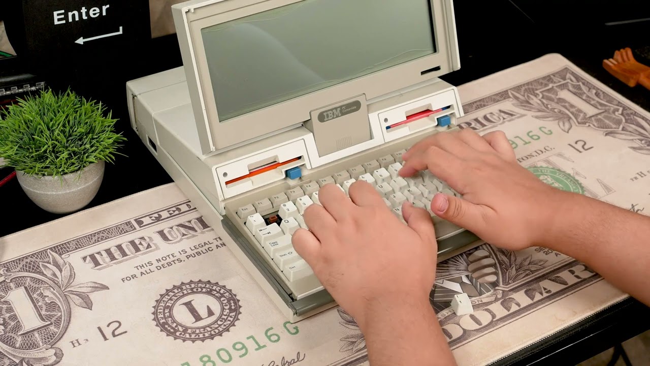 [ALPS] IBM PC Convertible 5140 SKCM Brown ALPS Typing test