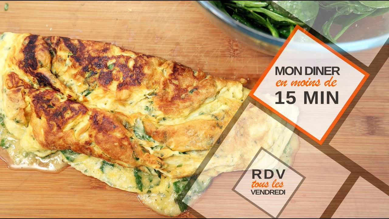 Une omelette aux herbes en moins de 15 minutes