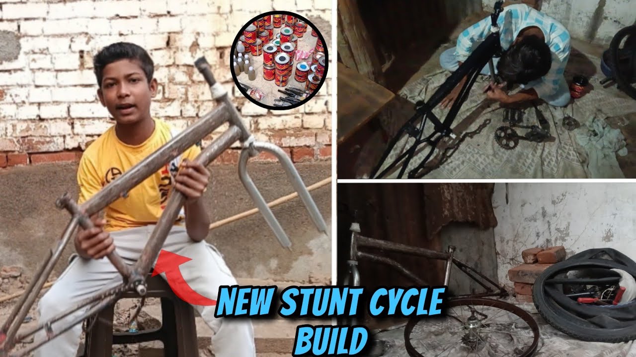Stunt cycle build|| MTB stunt cycle 😨
