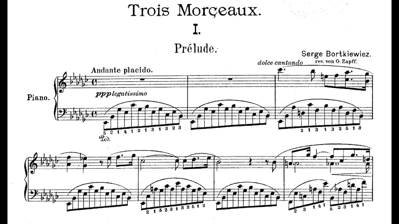 Sergei Bortkiewicz - 3 Pieces, Op.6