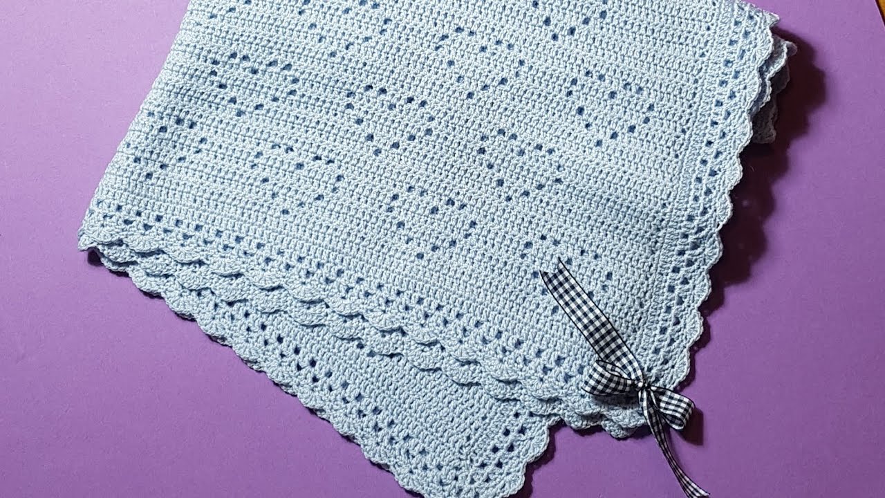 Copertina all'uncinetto con cuoricini 💕 (tutorial)