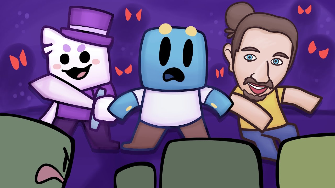 Die Jungs kämpfen gegen Minecraft Zombies