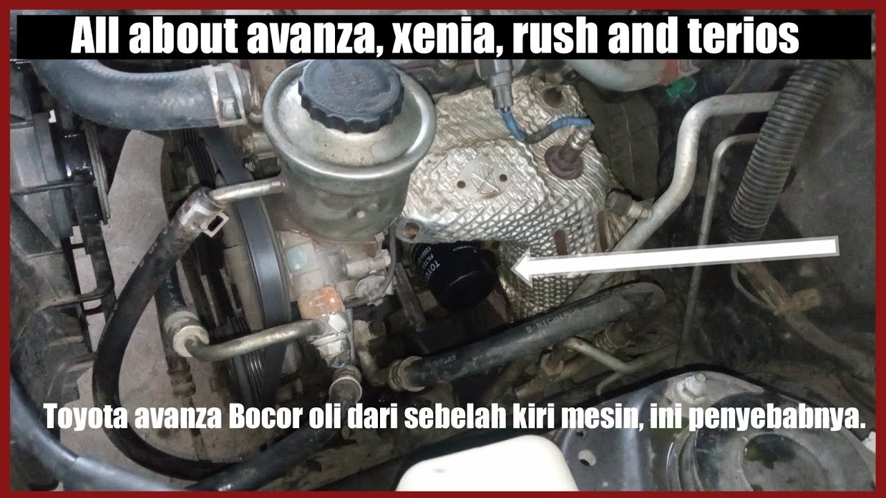 mengganti karet o ring dudukan filter oli xenia/ avanza 1.3 dan 1.5 yang rembes.