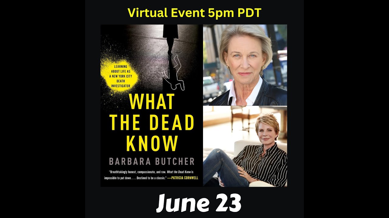 Barbara Butcher in conversation with Patricia Cornwell