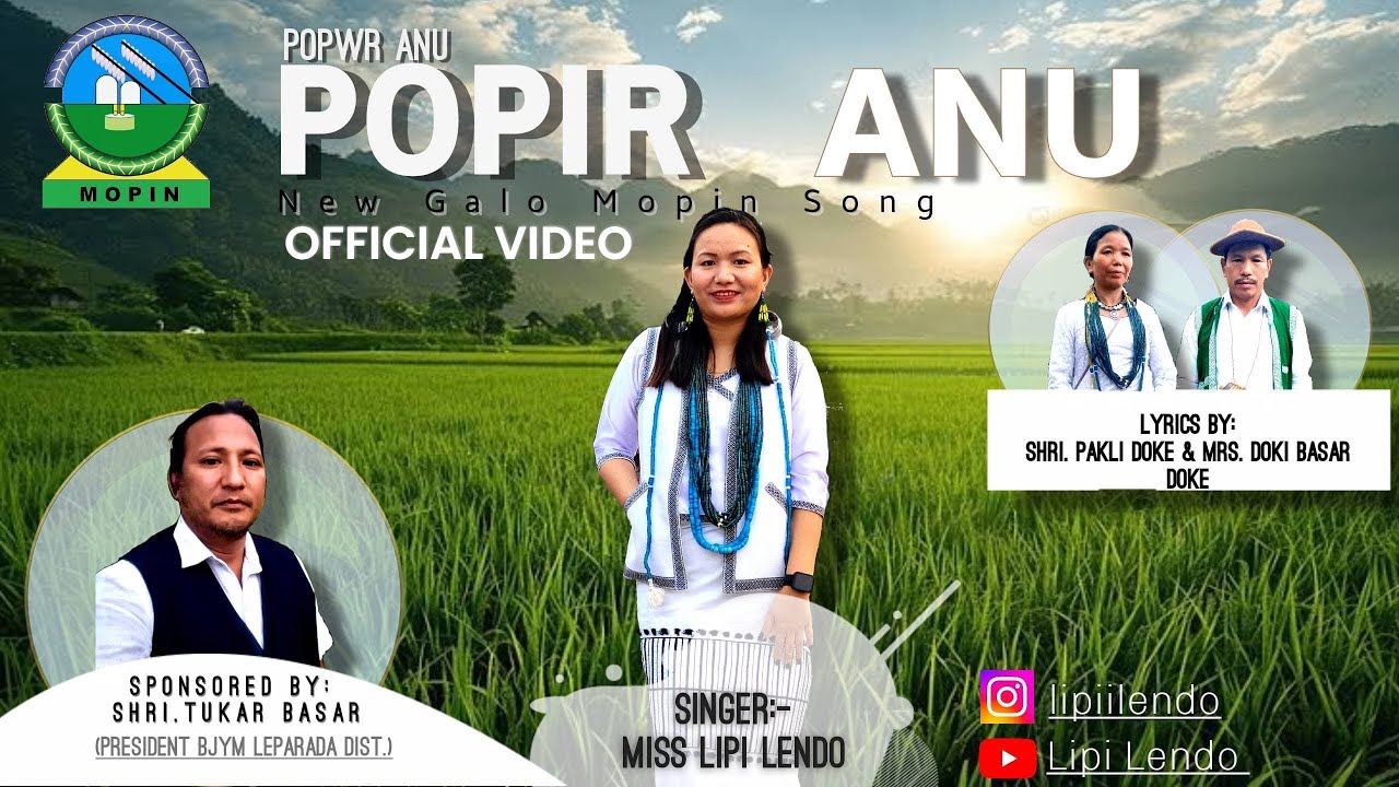 POPIR ANU || NEW MOPIN SONG OFFICIAL || LIPI LENDO || Happy Mopin 2025.