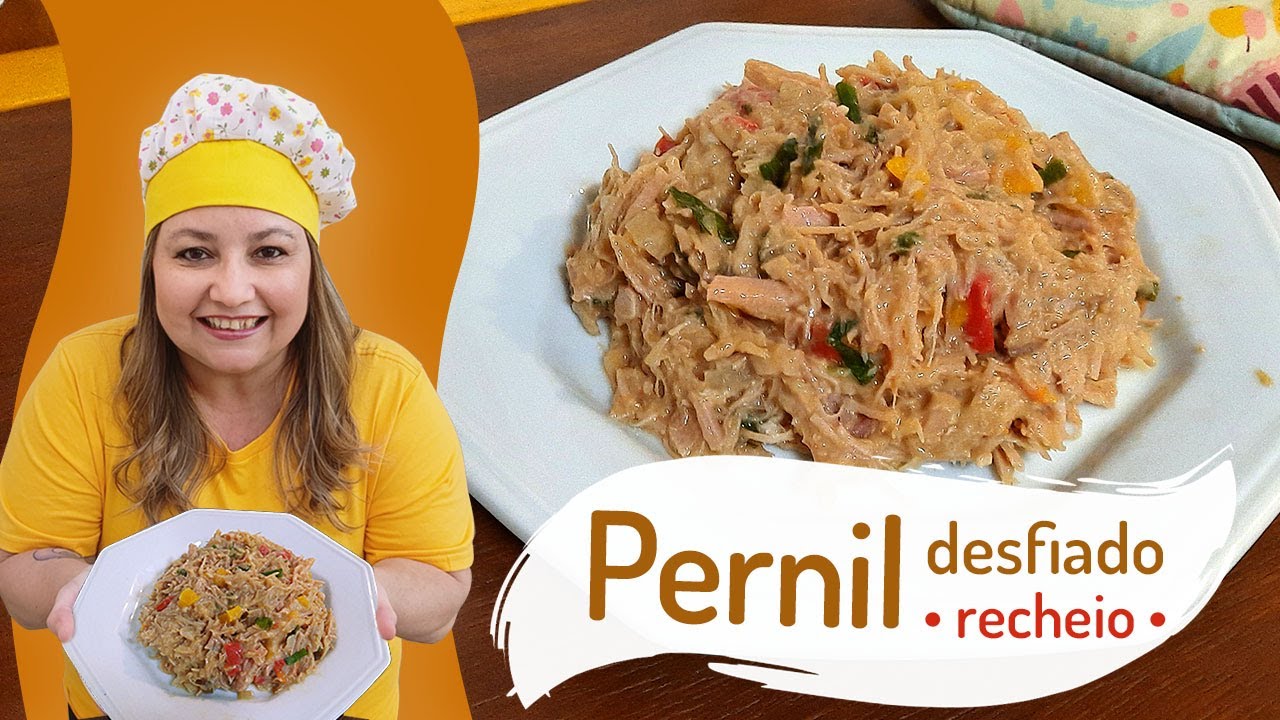 Como fazer Pernil Desfiado para Recheio | Fácil, Simples e Gostoso