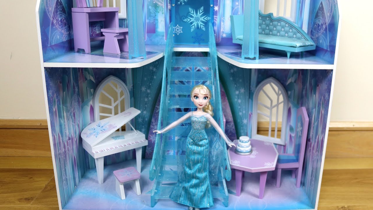 Disney Frozen 3-Story Ice Castle ❄️ Dollhouse Unboxing, Assembly & House Tour #dollhouse