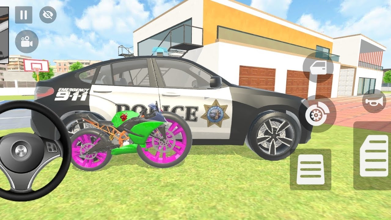 Franklin💥 ne  police car 🚓showroom Shai le KTM bike 🏍️ modified big and power 🚀 Granny⛄