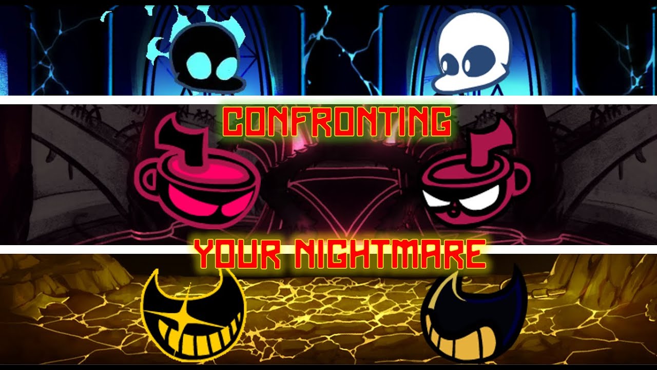 NIGHTMARES VS OGS! FNF: Confronting Yourself But It's Indie Cross Characters [MOD SHOWCASE] [FC]
