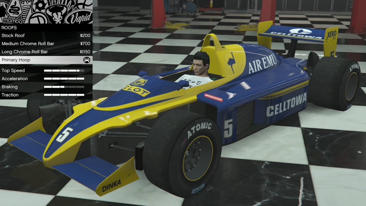 GTA 5 &mdash; DLC &laquo;Кастомизация транспортного средства&raquo; &mdash; Ocelot R88 (машина Формулы-1) и обзор