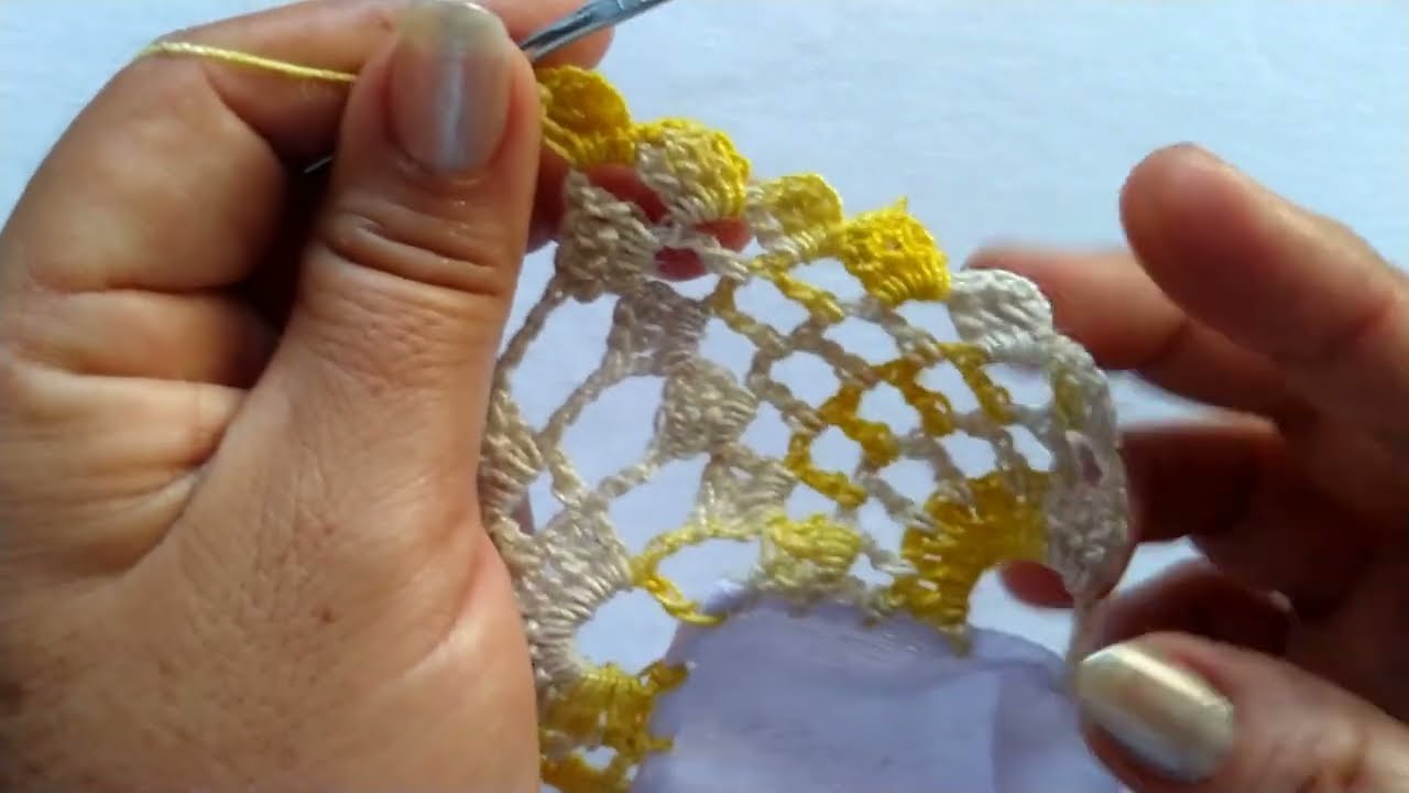 Realiza esta puntilla num 686,de una vuelta para servilletas.#videos #fypシ゚viral #crochet #arte