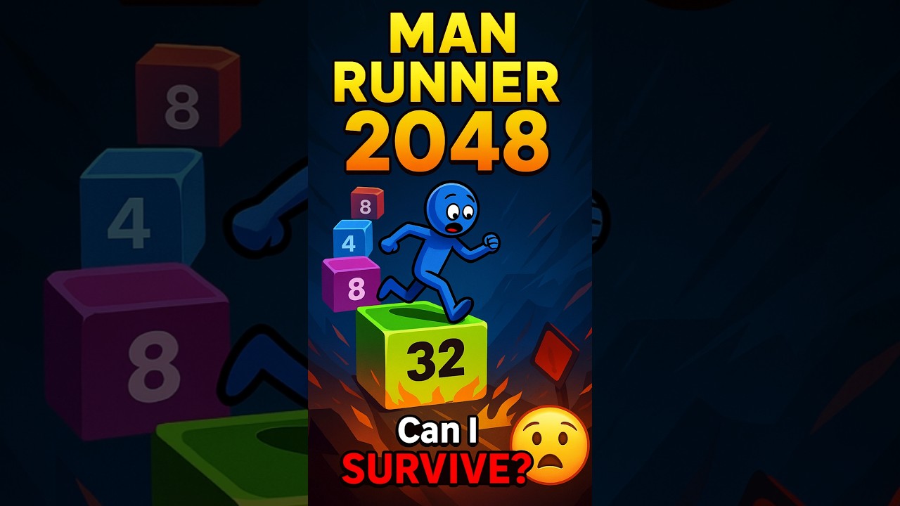 Man Runner 2048 - All Levels Complete 🔫 | Jelly Run Survival Game 2025 #shorts