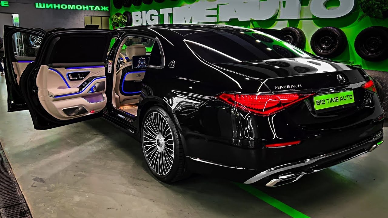 2023 Mercedes Maybach S680 - Брутальный роскошный лимузин!