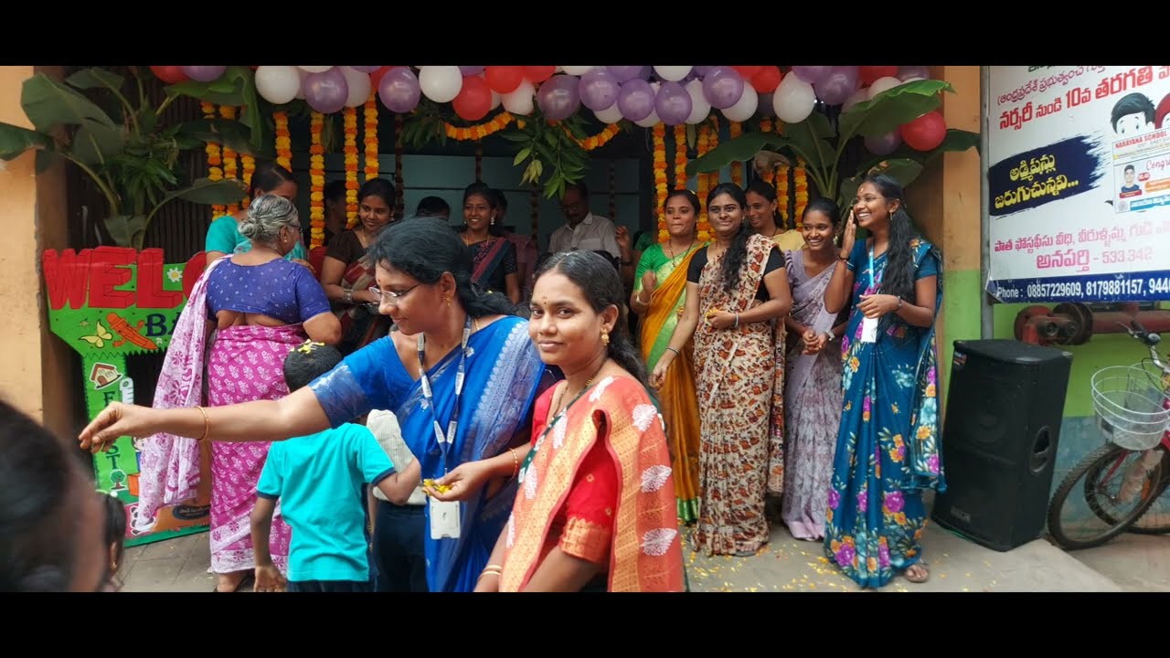 Welcome back to school@Anaparthi, Narayana school.