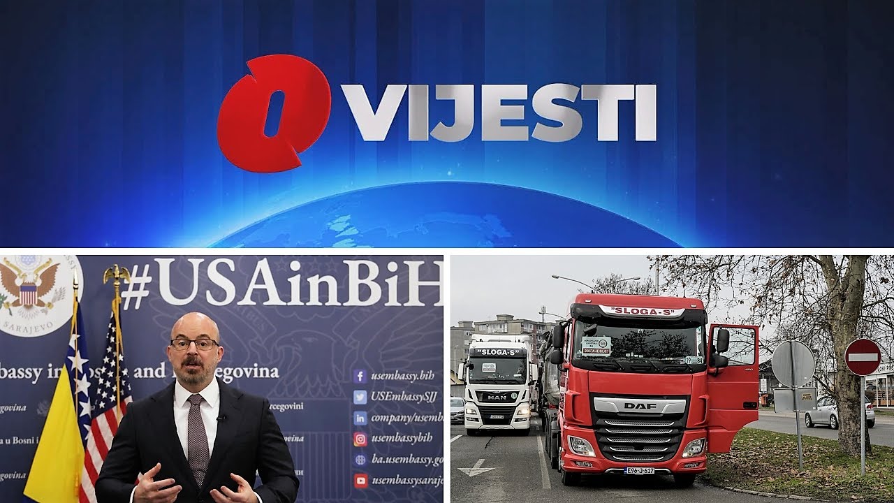 O Vijesti: SAD nastavile pritisak na domaće dužnosnike / Prijevoznici četvrti dan u blokadi granice