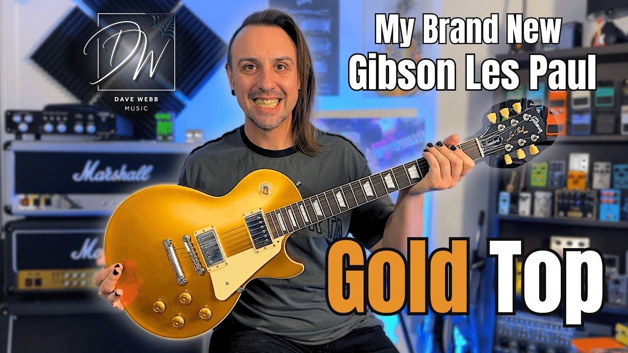 Распаковка и обзор Gibson Les Paul Gold Top 50s Vintage