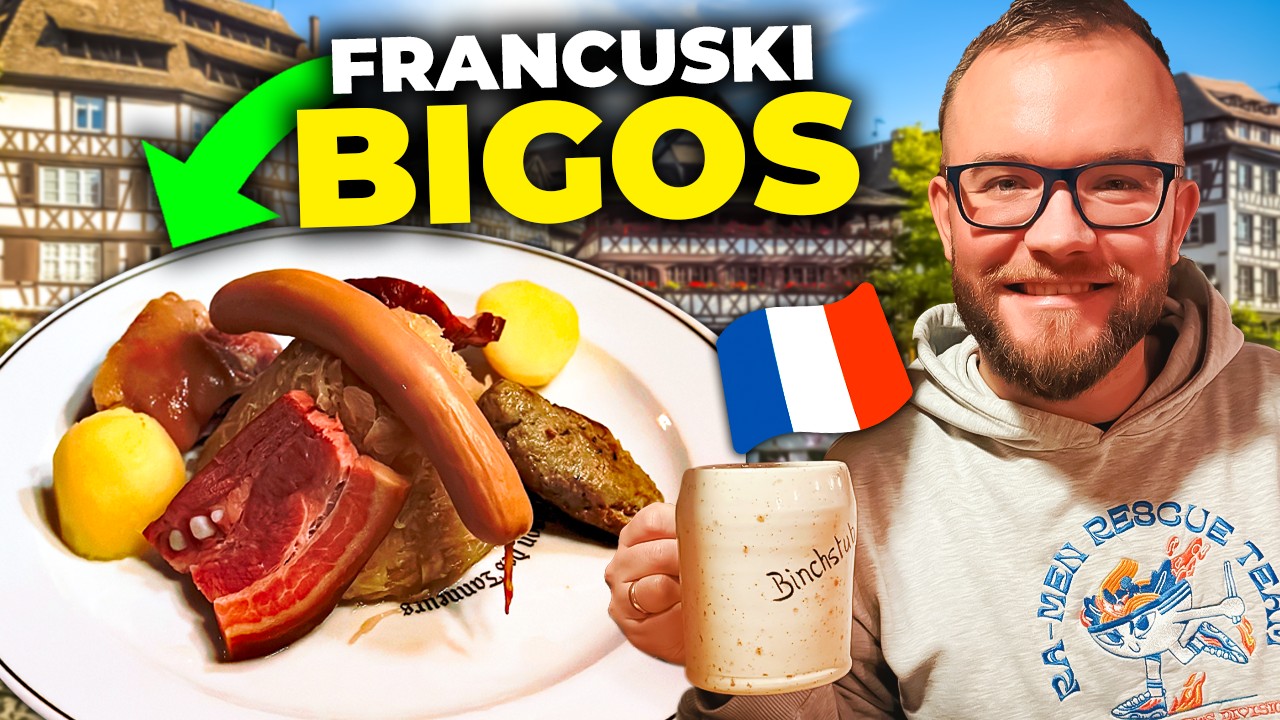 FRANCJA: JEDZENIE i RESTAURACJE w Strasburgu: flamm i... bigos? Strasburg, Alzacja 2023 GASTRO VLOG