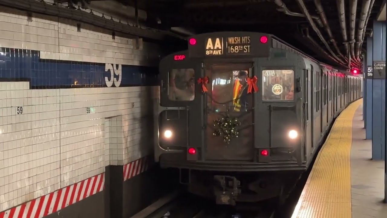 Run-bys of the R1-9 train, December 2024