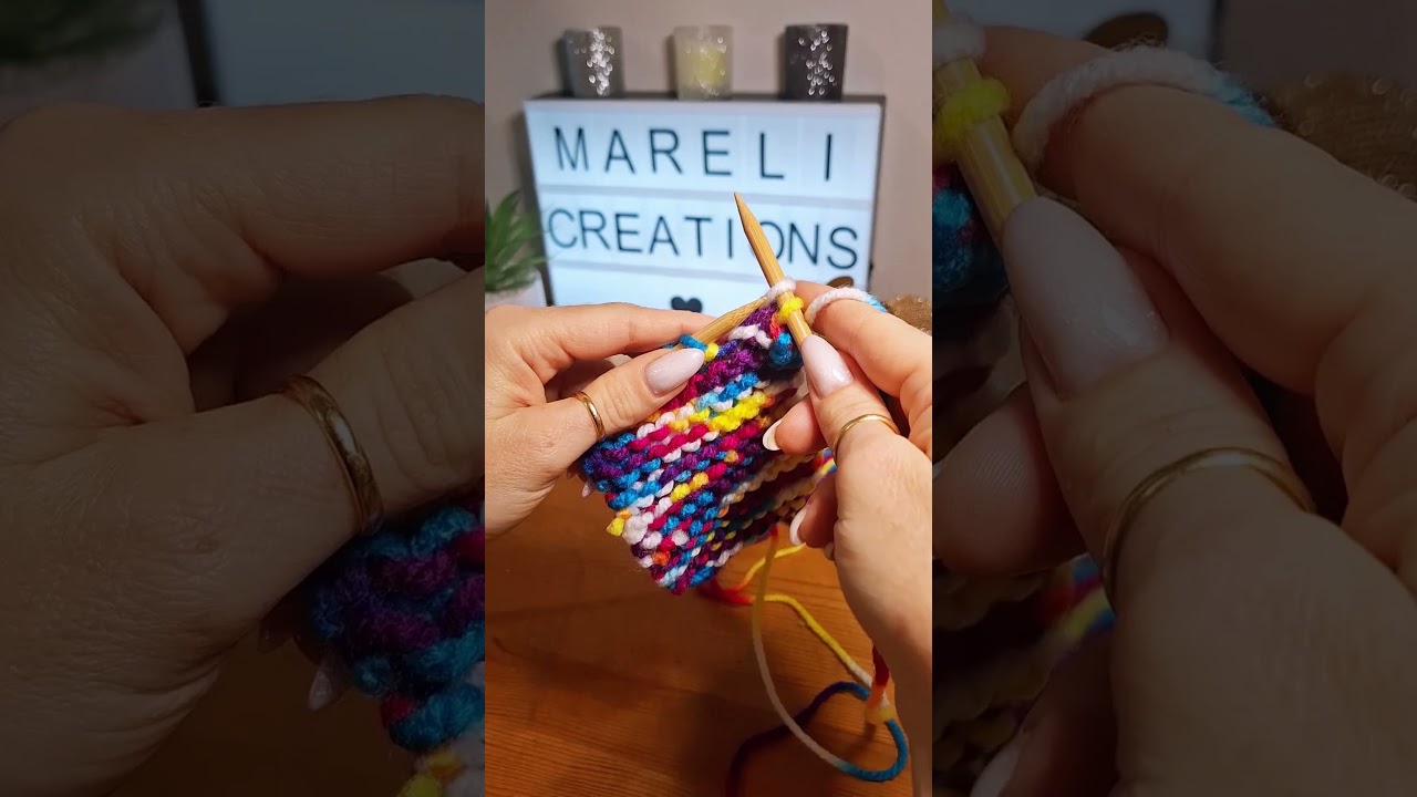 Comment rabattre les mailles au tricot - Tuto d&eacute;butant pas &agrave; pas
