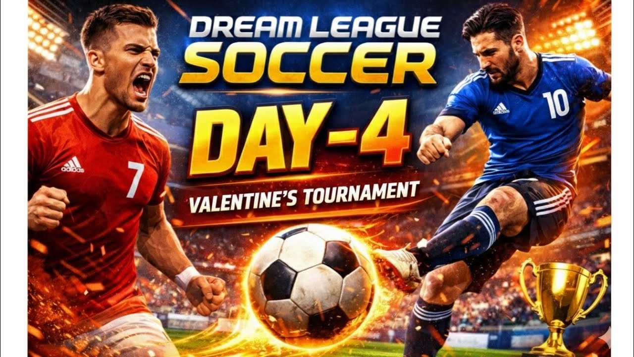 Day-4 Valentine's tournament 🏆 Dream League Soccer 2026 LIVE🔥 with SaAz GaMeR YT.
