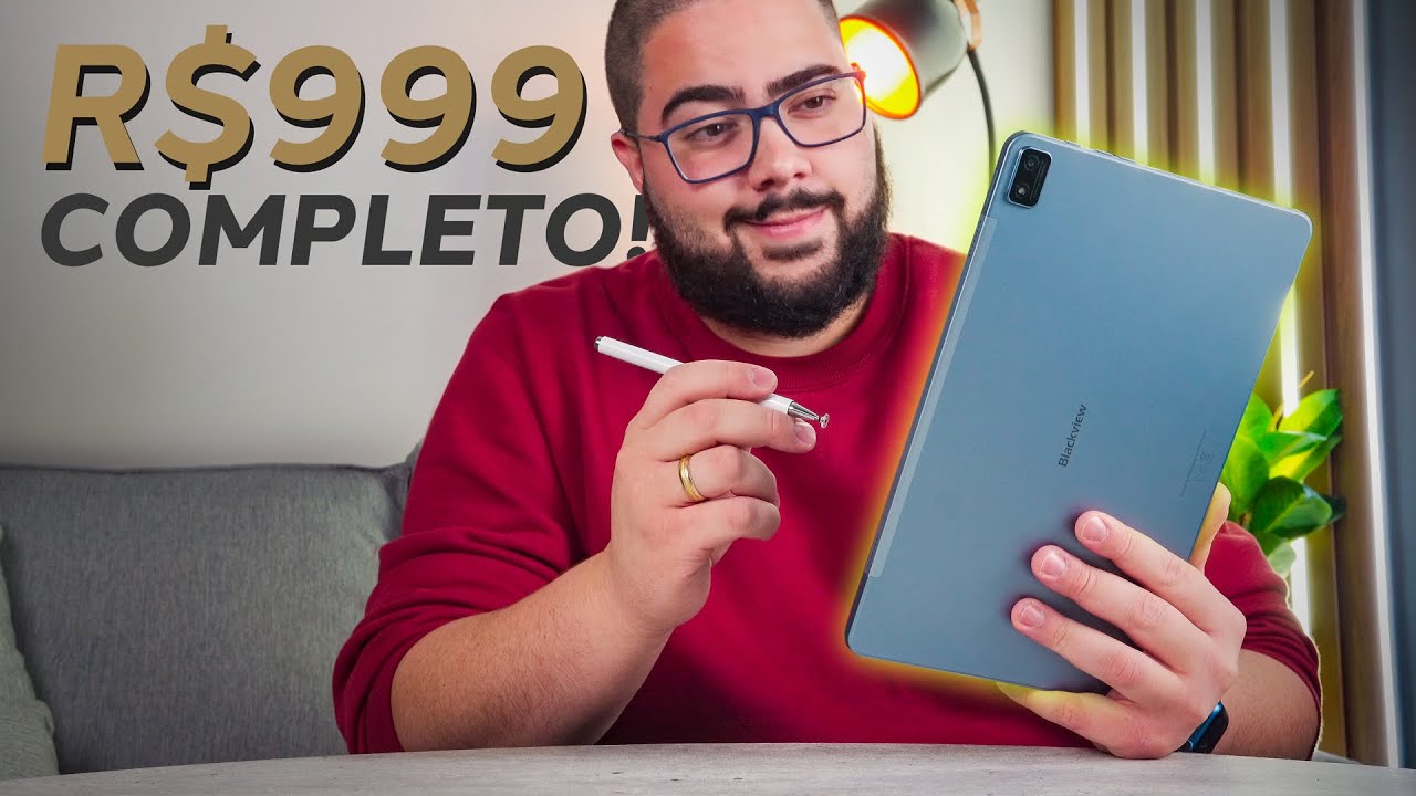 Excelente Tablet Barato! Modo PC, 256gb e Ótima Performance por MENOS de R$999! BlackView Tab 16