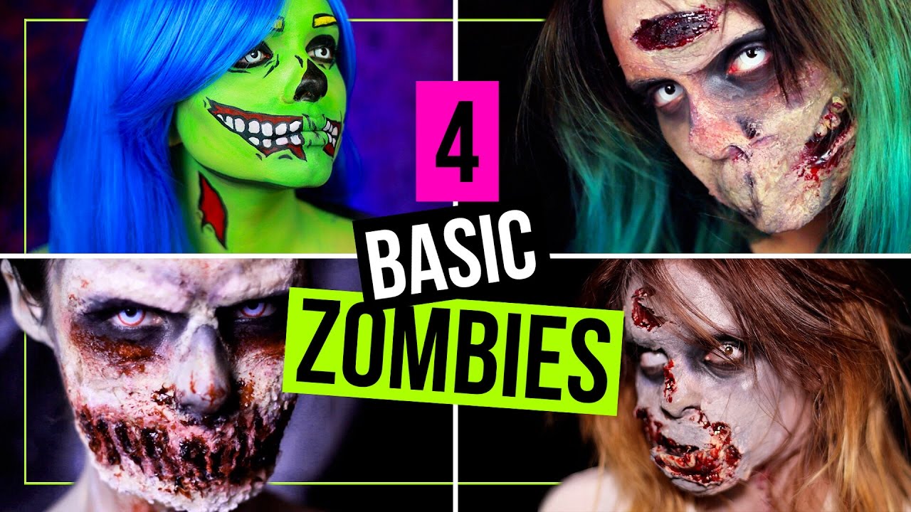 BASIC ZOMBIES - 4 EINFACHE Techniken für Zombies (auch OHNE SFX!) für Halloween! | #SPOOKTOBER