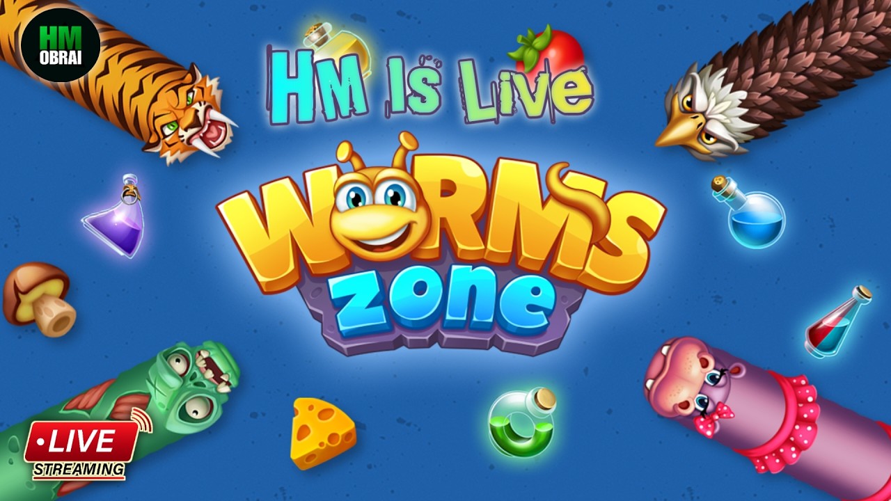 🔴Shorts Live/Worms Zone.io Gameplay 🐍 பெரிய Worm ஆக மாறலாமா? #wormszoneio #wormszone #hmobraiyt #hm
