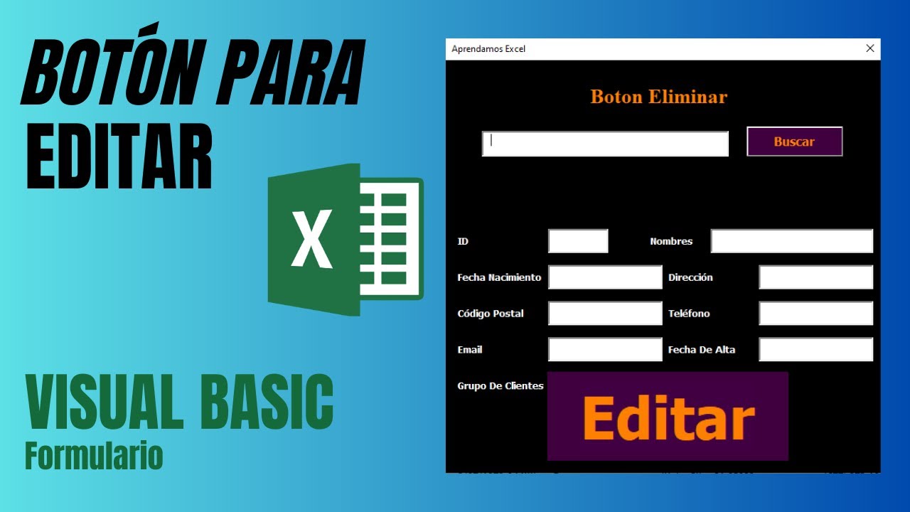 🟢 BOTÓN Para EDITAR Datos en una BASE de DATOS 🟢