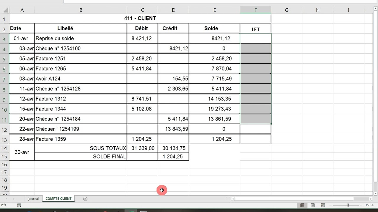 COMPTABILISATION REGLEMENTS CLIENTS