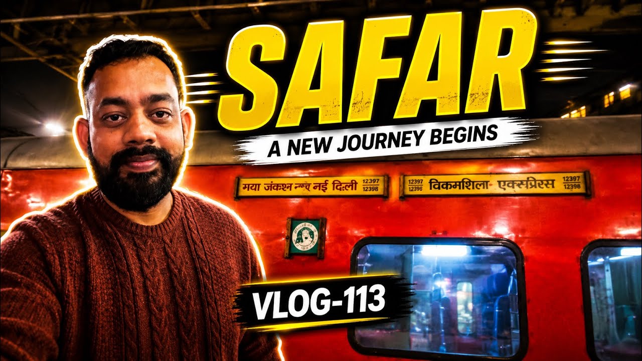 SAFAR | DAY 1 #anchal #like #vlog #travelling #trainjourney #delhi #fyp #anchalsrivastava #subscribe