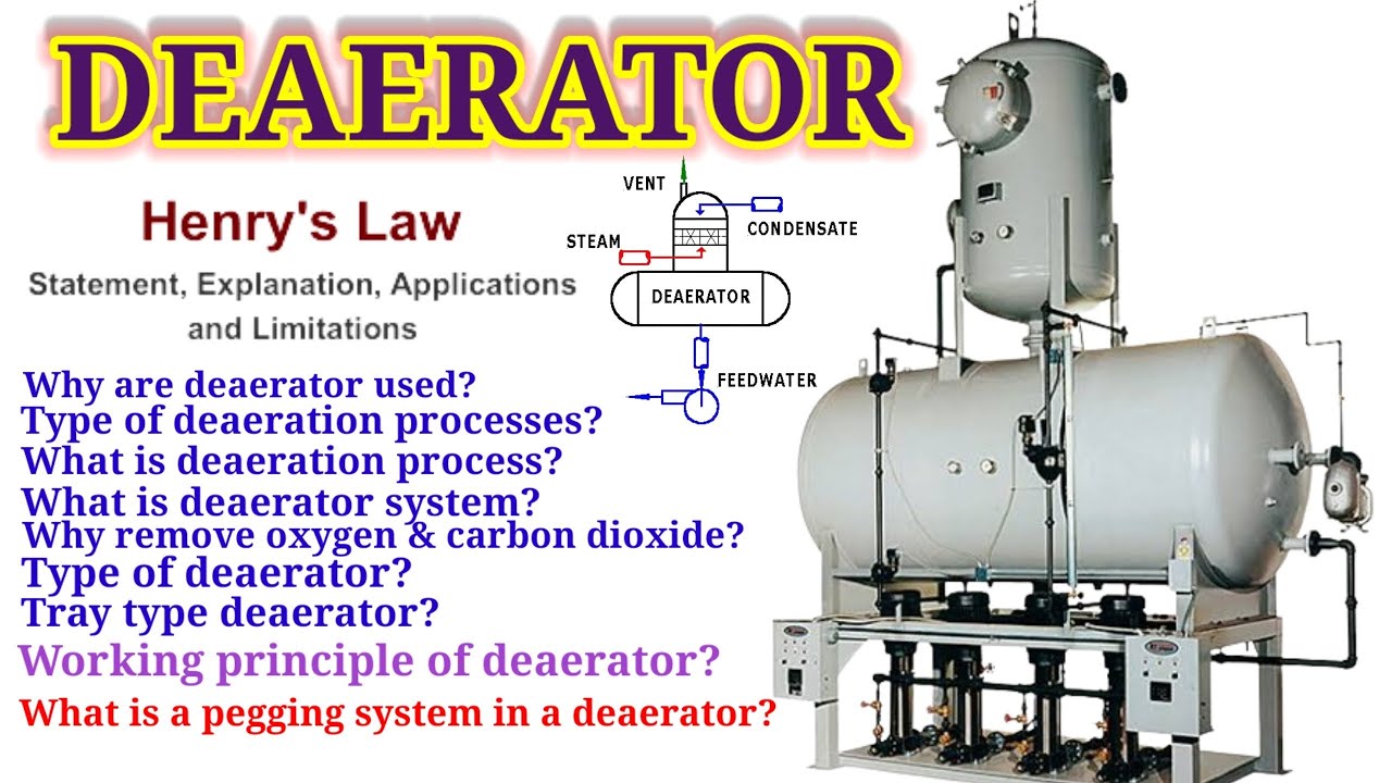 DEAERATOR WORKING PRINCIPLE||HENRY LAW||TRAY TYPE DEAERATOR||DEAERATOR IN BOILER||RAJ POUDEL