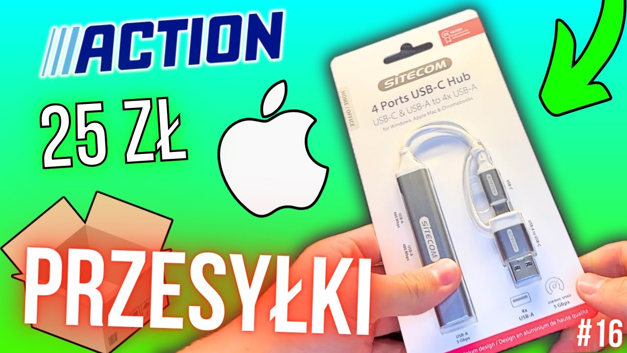 HUB USB A-USB C MACBOOK Z ACTION ZA 25ZŁ - PRZESYŁKI #16