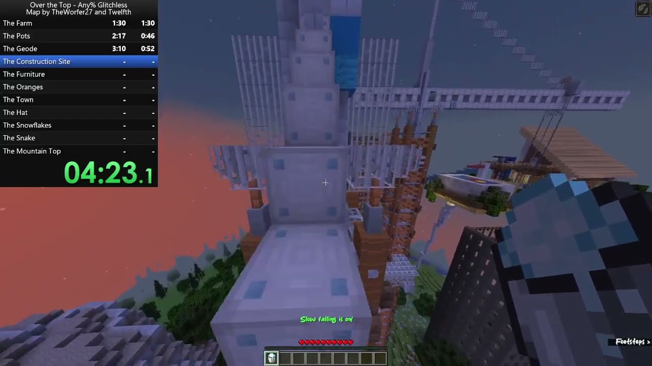 Over the Top (easy) any% glitchless in 22:55 - Map by @theworfer27 & Twelfth - Nicobalta