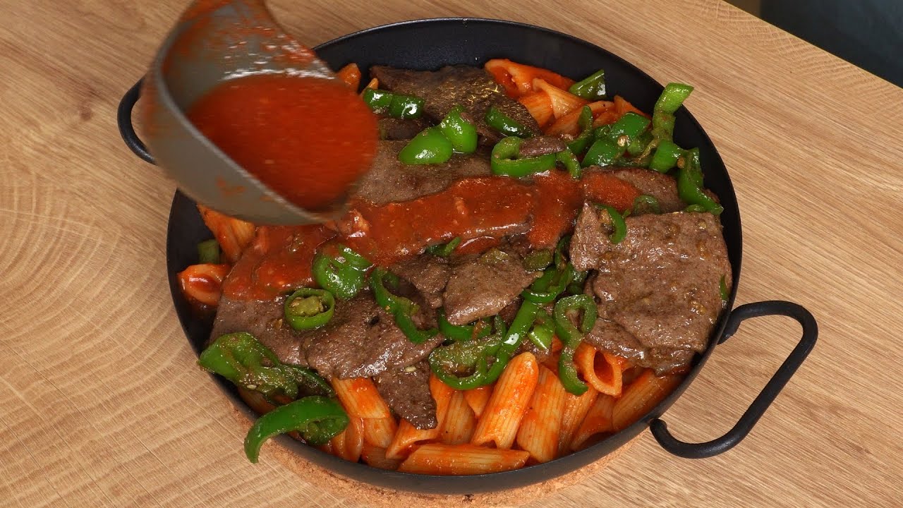 Red Sauce Pasta with Beef Liver, the Egyptian Way