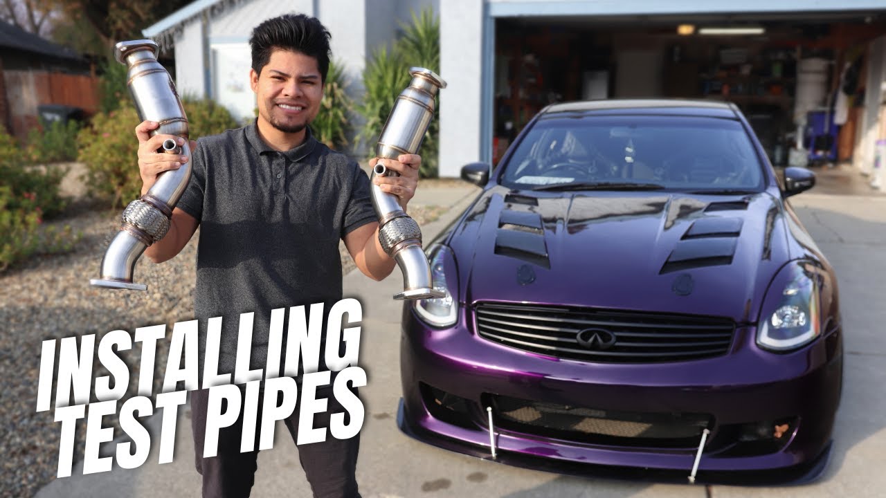 Installing 1320 Performance Resonated Test Pipes on the G35 (2021)