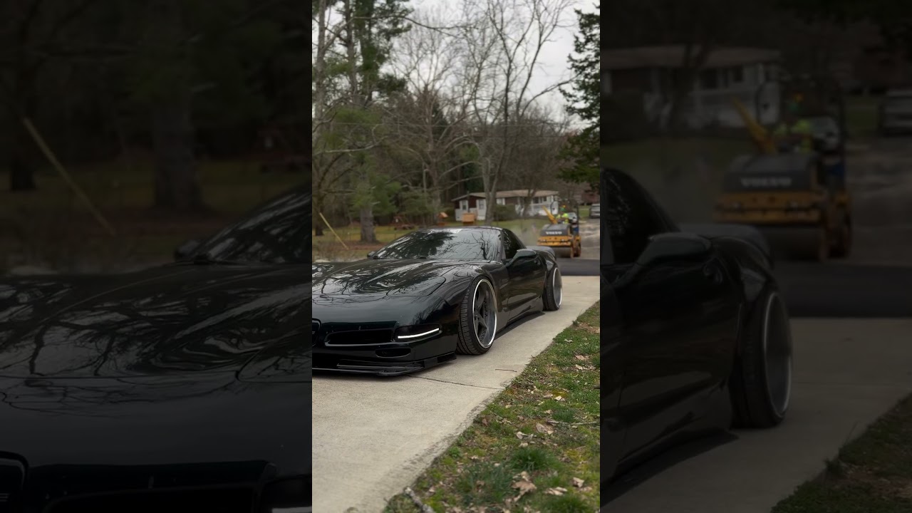 Bagged C5 Corvette
