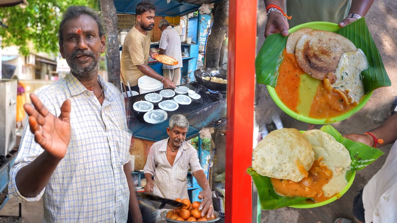 5₹/- Only | Cheapest Breakfast Of Andhra | 4 Different Chutney | Vizag Food Tour | Street Food