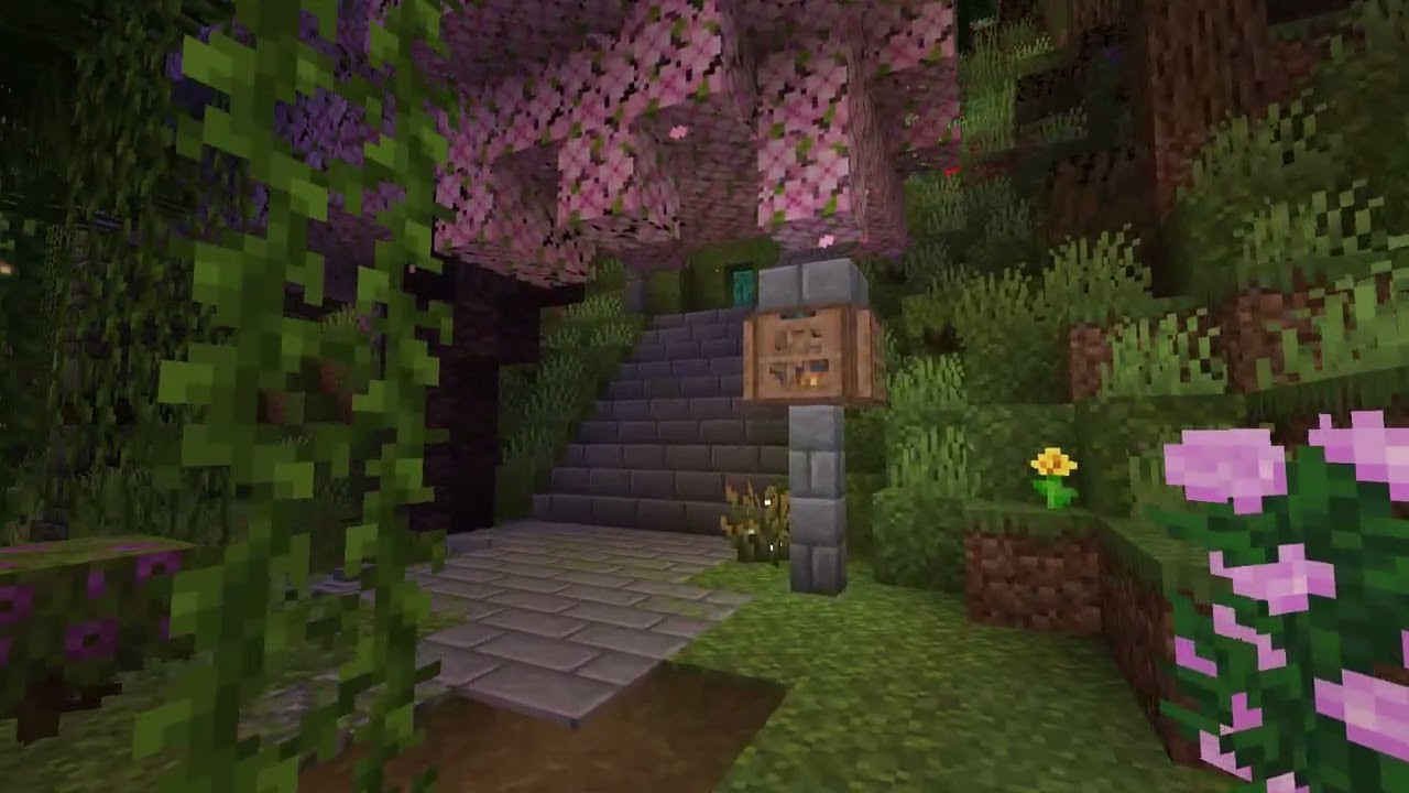 our cozy base in Minecraft