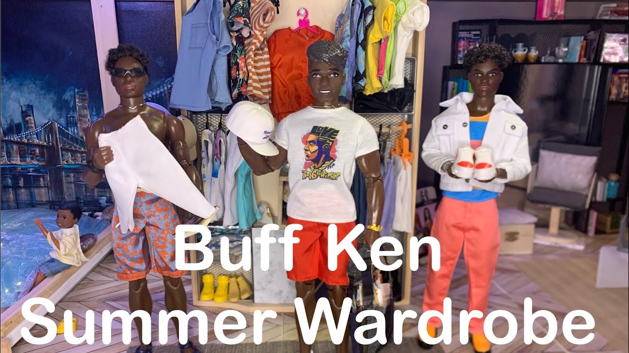 Buff Ken clothes & Easy DIY Guys closet.  Summer clothes!
