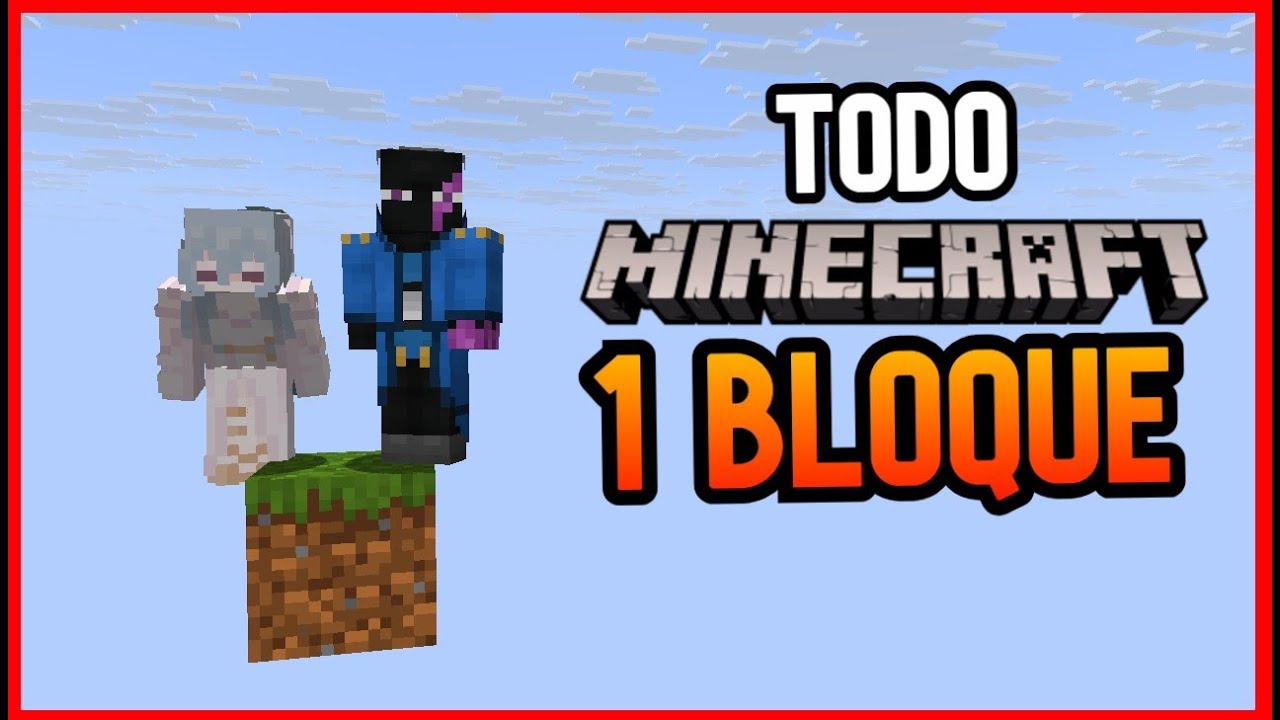 Jugando MINECRAFT en UN BLOQUE - EP00
