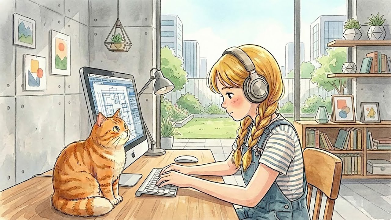 Cozy Desk Lofi ✨ mellow beats to study, work & relax 🌿 #lovelofisongs
