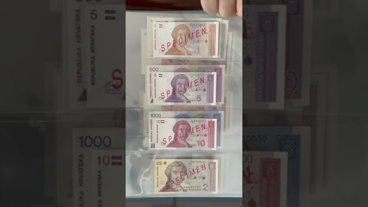 Specimen banknotes album 1